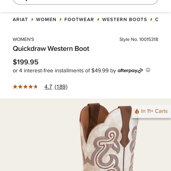 Ariat Quickdraw Western Boot - Picture 11 of 11
